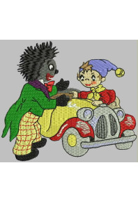 Chi165 - Golly and Noddy with car